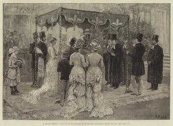 Een Joodse Bruiloft, Huwelijk van de Heer Leopold de Rothschild en Juffrouw Marie Perugia